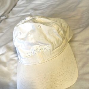 White women’s adidas hat